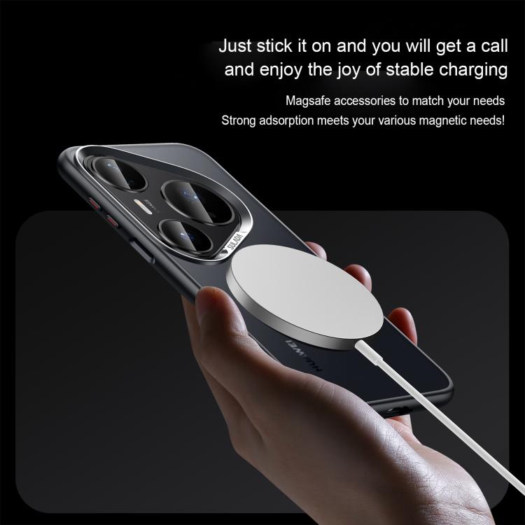 For Huawei Pura 80 5G SULADA Light Sand MagSafe Magnetic PC Hybrid TPU Phone Case
