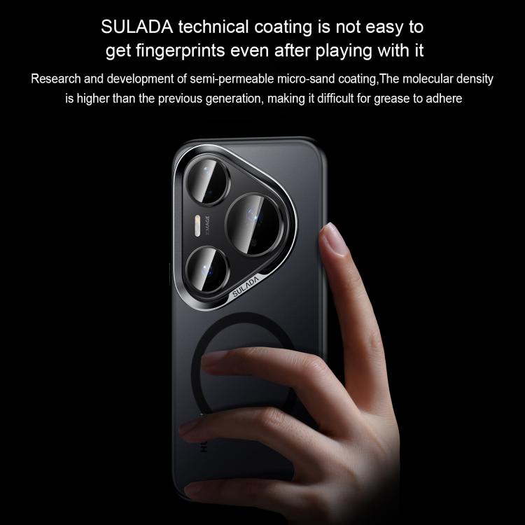 For Huawei Pura 80 5G SULADA Light Sand MagSafe Magnetic PC Hybrid TPU Phone Case