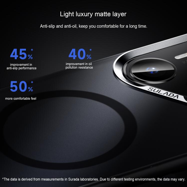 For Huawei Pura 80 5G SULADA Light Sand MagSafe Magnetic PC Hybrid TPU Phone Case
