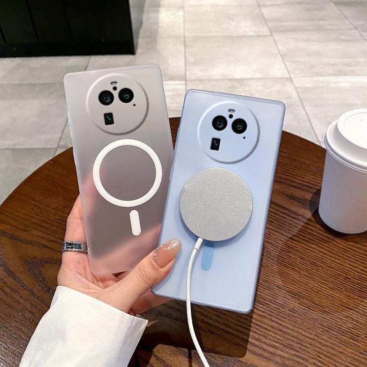 For OPPO Find X6 Pro Fine Hole Ice Fog MagSafe PC Phone Case