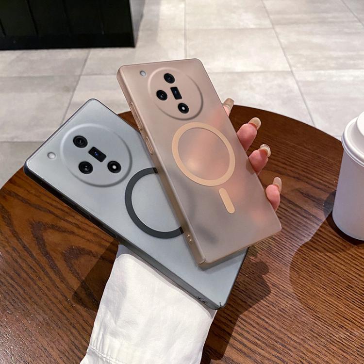 For OPPO Find X7 Fine Hole Ice Fog MagSafe PC Phone Case