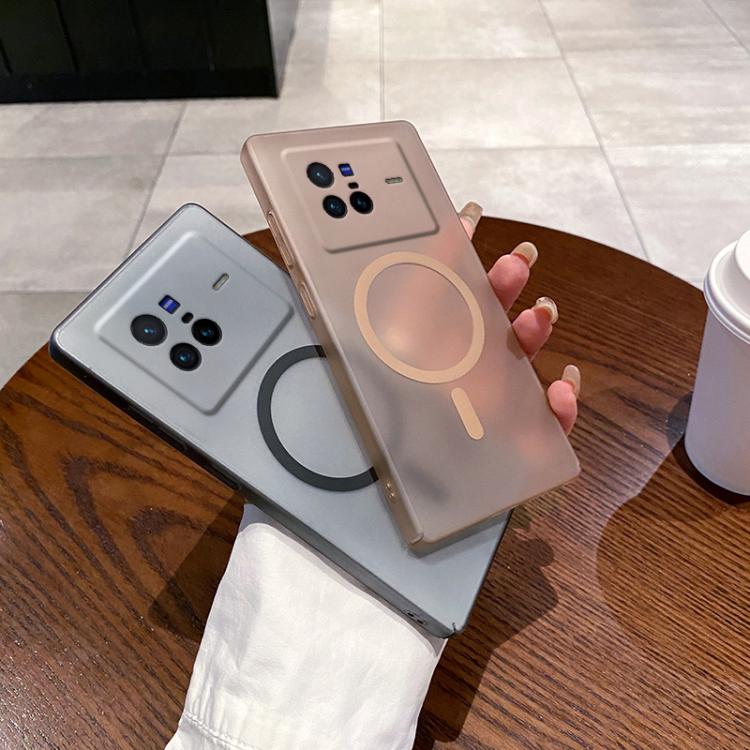 For vivo X80 Fine Hole Ice Fog MagSafe PC Phone Case