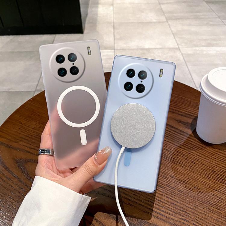 For vivo X90 Pro Fine Hole Ice Fog MagSafe PC Phone Case