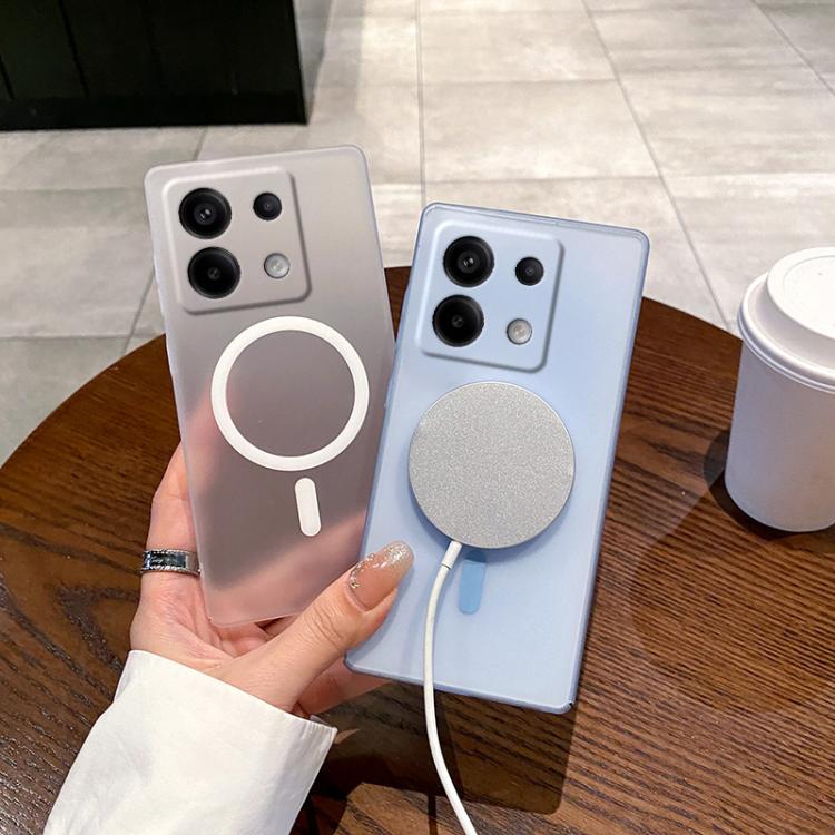For Redmi Note 13 Pro 5G Fine Hole Ice Fog MagSafe PC Phone Case