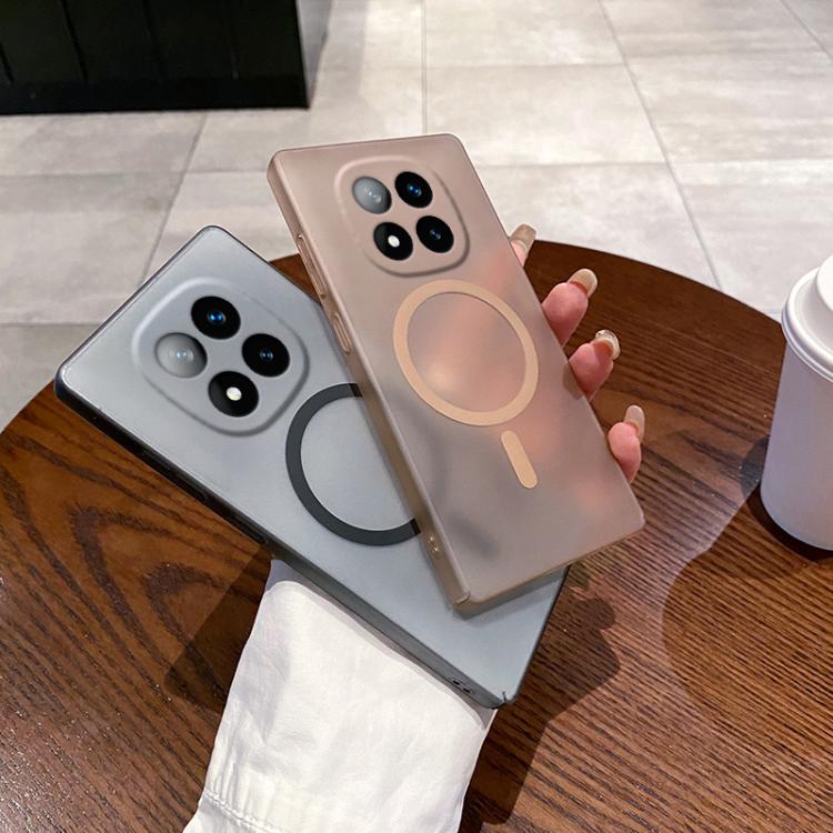 For Redmi Note 14 Pro+ 5G Fine Hole Ice Fog MagSafe PC Phone Case