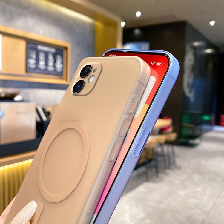 For iPhone 11 Fine Hole Ice Fog MagSafe PC Phone Case