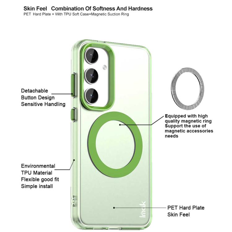 For Samsung Galaxy S25 5G IMAK Candy Series Shockproof MagSafe Phone Case