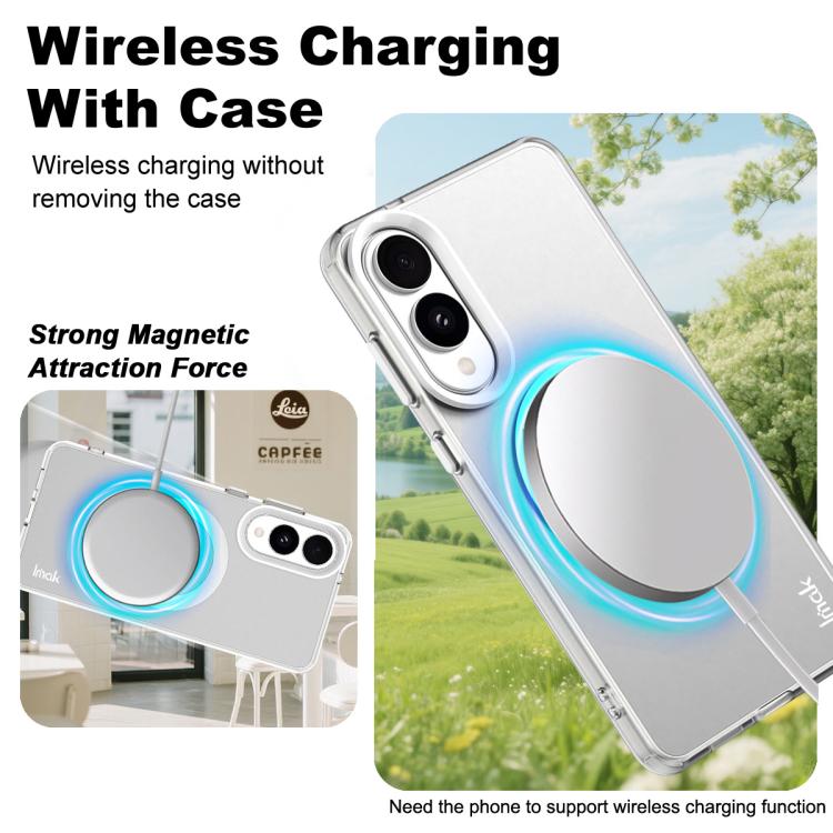 For Samsung Galaxy S25 Edge 5G IMAK Candy Series Shockproof MagSafe Phone Case
