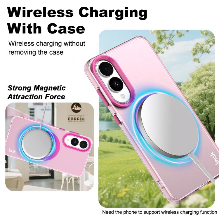 For Samsung Galaxy S25 Edge 5G IMAK Candy Series Shockproof MagSafe Phone Case