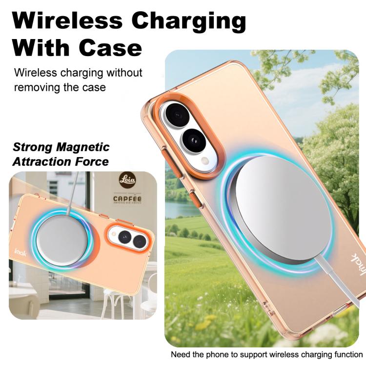 For Samsung Galaxy S25 Edge 5G IMAK Candy Series Shockproof MagSafe Phone Case