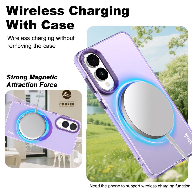 For Samsung Galaxy S25 Edge 5G IMAK Candy Series Shockproof MagSafe Phone Case