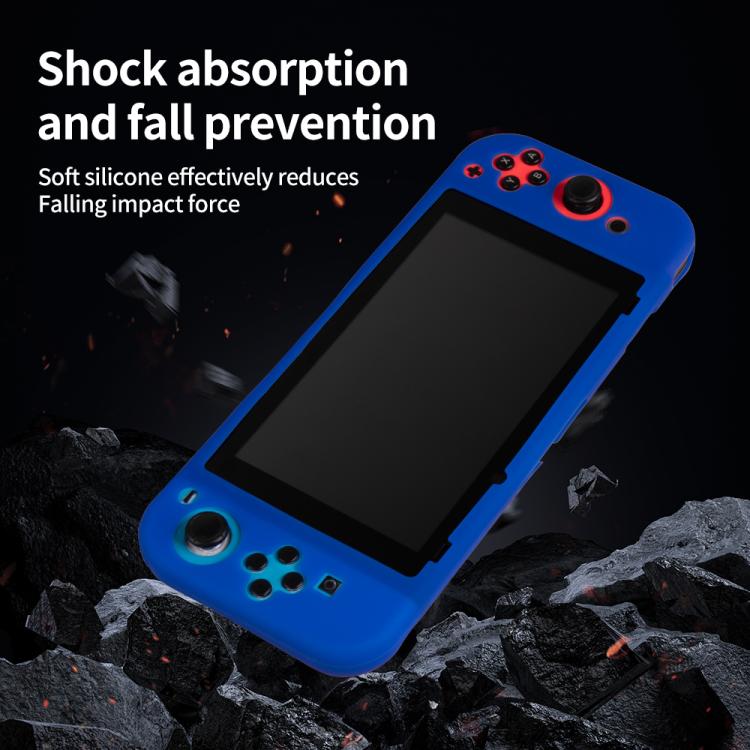 For Nintendo Switch Game Console Solid Color Silicone Full Protective Case