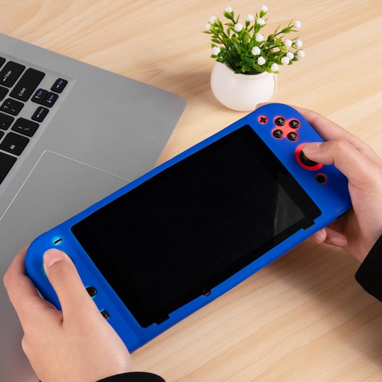 For Nintendo Switch Game Console Solid Color Silicone Full Protective Case