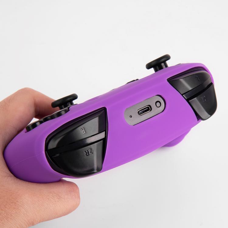 For Nintendo Switch Pro Game Handle Solid Color Silicone Protective Cover