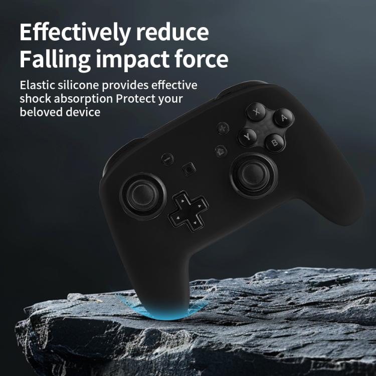 For Nintendo Switch Pro Game Handle Solid Color Silicone Protective Cover