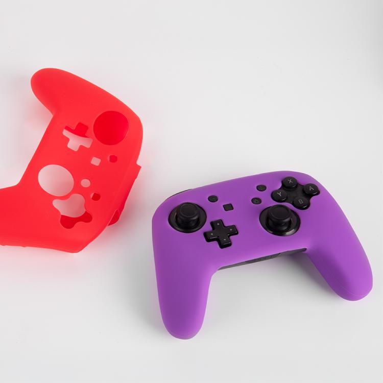 For Nintendo Switch Pro Game Handle Solid Color Silicone Protective Cover