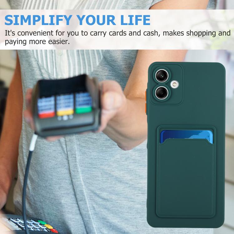 For Samsung Galaxy A06 4G / 5G Card Slot Design Shockproof TPU Phone Case
