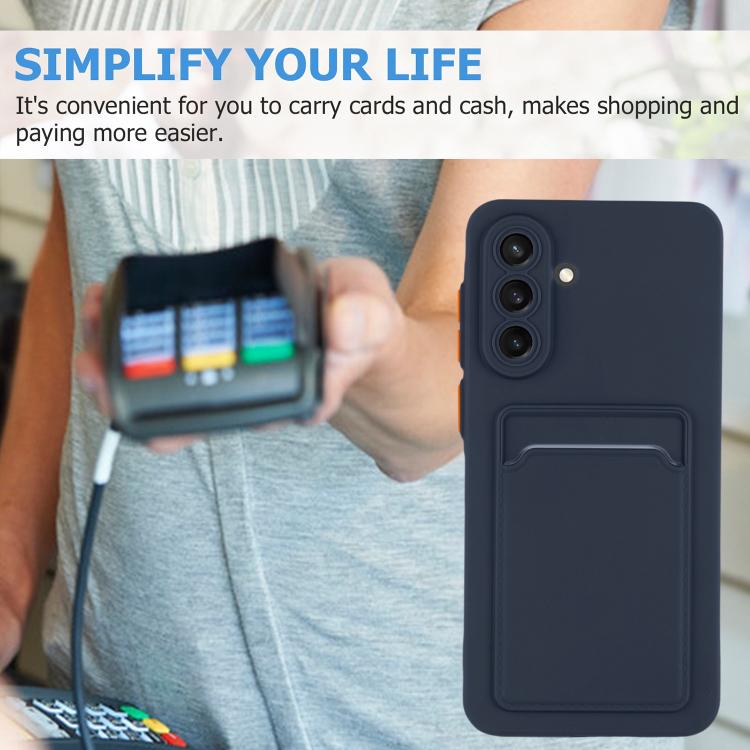 For Samsung Galaxy A57 5G Card Slot Design Shockproof TPU Phone Case