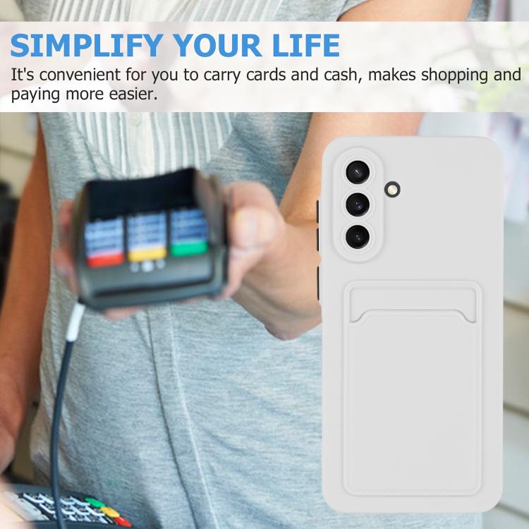 For Samsung Galaxy A57 5G Card Slot Design Shockproof TPU Phone Case