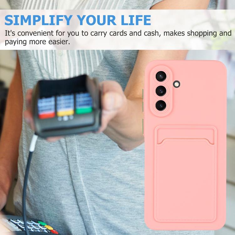 For Samsung Galaxy A57 5G Card Slot Design Shockproof TPU Phone Case