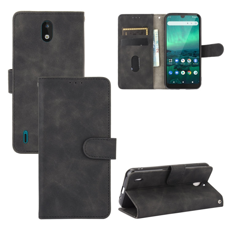 For Nokia 1.3 Solid Color Skin Feel Magnetic Buckle Horizontal Flip Calf Texture PU Leather Case with Holder & Card Slots & Wallet