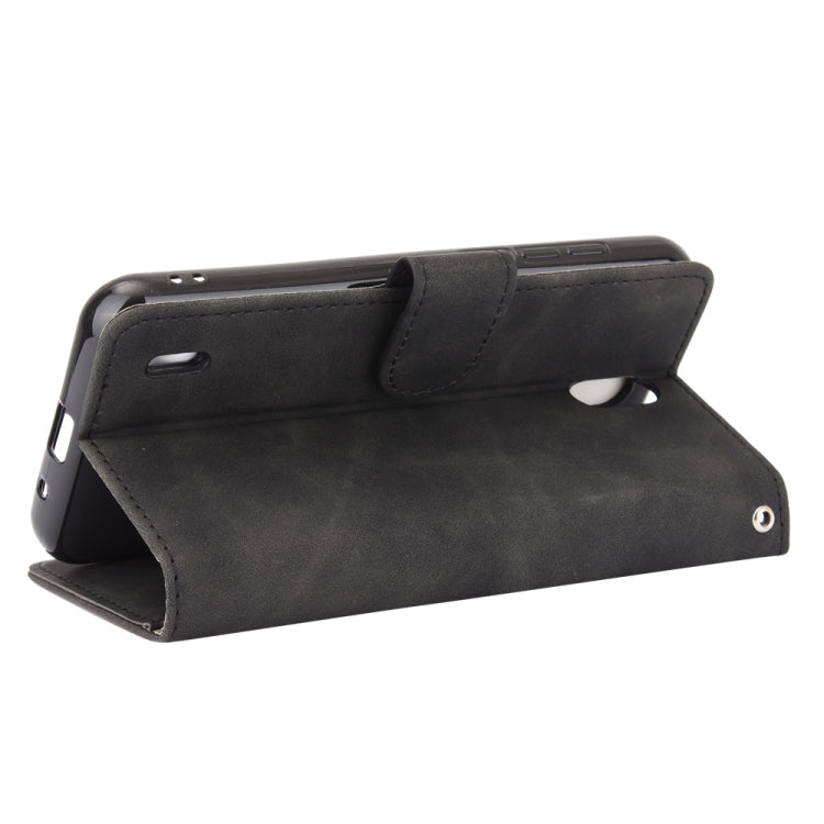 For Nokia 1.3 Solid Color Skin Feel Magnetic Buckle Horizontal Flip Calf Texture PU Leather Case with Holder & Card Slots & Wallet