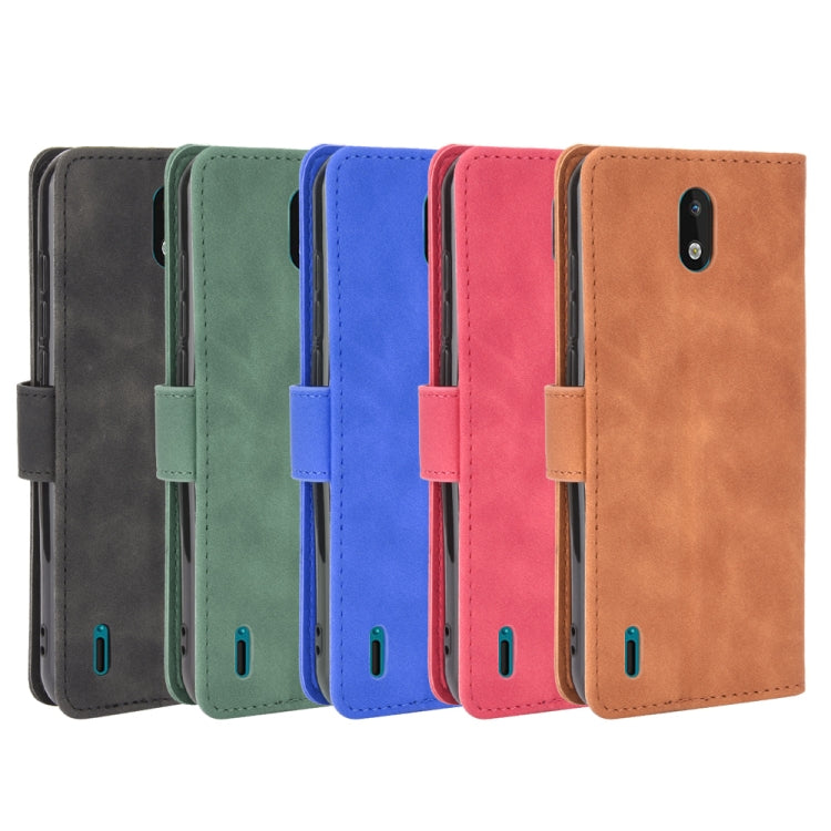 For Nokia 1.3 Solid Color Skin Feel Magnetic Buckle Horizontal Flip Calf Texture PU Leather Case with Holder & Card Slots & Wallet