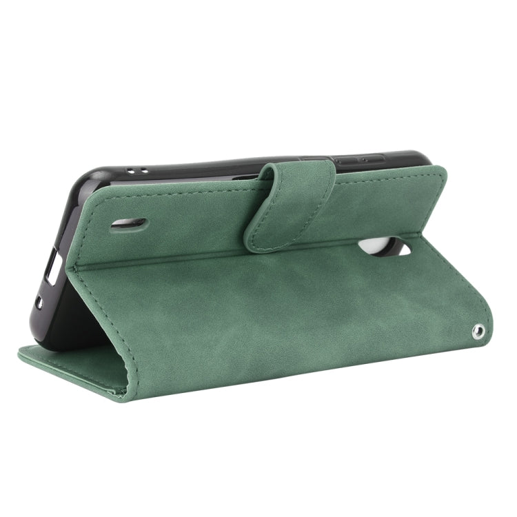 For Nokia 1.3 Solid Color Skin Feel Magnetic Buckle Horizontal Flip Calf Texture PU Leather Case with Holder & Card Slots & Wallet