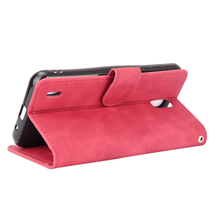 For Nokia 1.3 Solid Color Skin Feel Magnetic Buckle Horizontal Flip Calf Texture PU Leather Case with Holder & Card Slots & Wallet