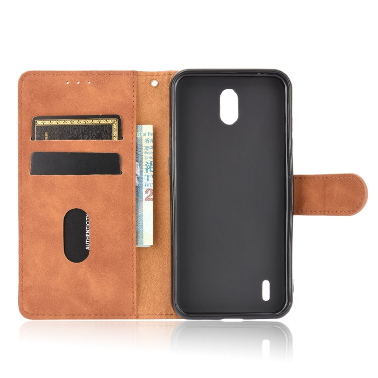 For Nokia 1.3 Solid Color Skin Feel Magnetic Buckle Horizontal Flip Calf Texture PU Leather Case with Holder & Card Slots & Wallet