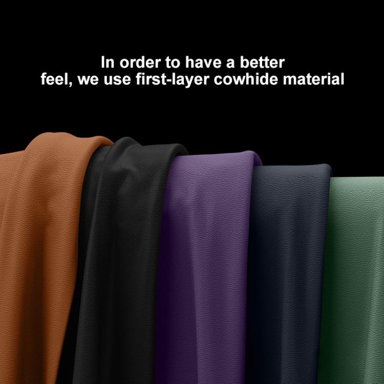 For Huawei Mate X6 SULADA Frameless Top Layer Cowhide Leather Hybrid PC Phone Case