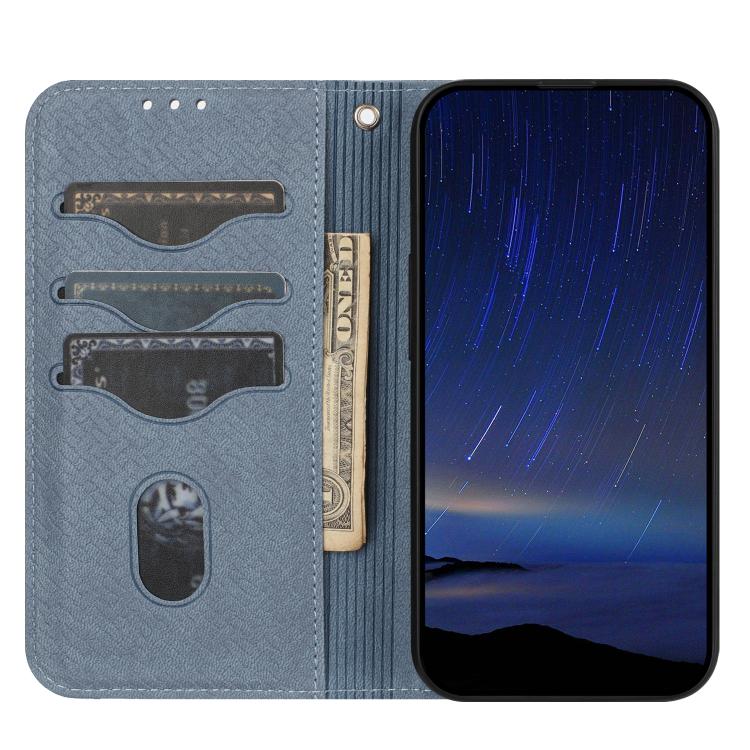 For Samsung Galaxy S25 FE 5G Woven Texture Stitching Magnetic Leather Phone Case