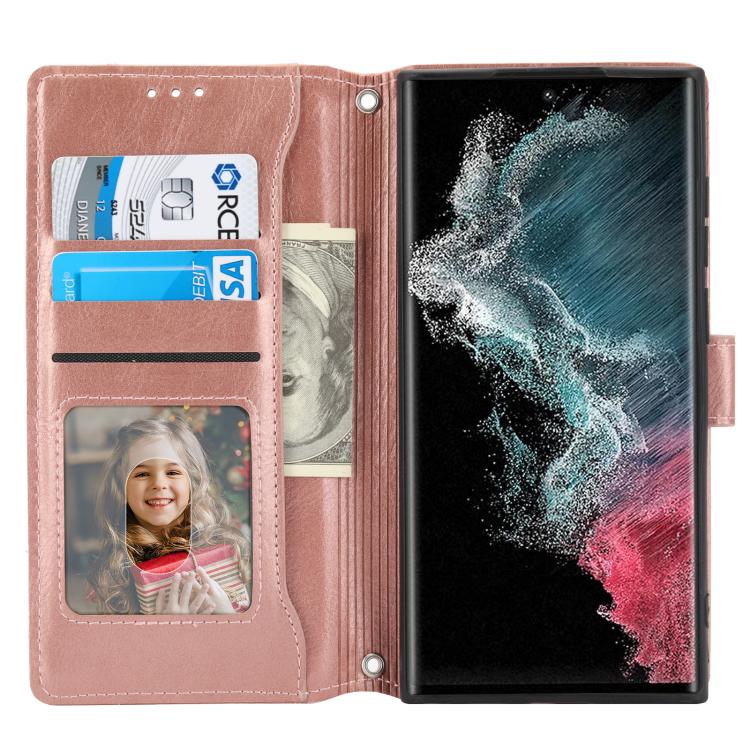 For Samsung Galaxy S26 Ultra 5G Oil Skin Zipper Wallet Leather Phone Case