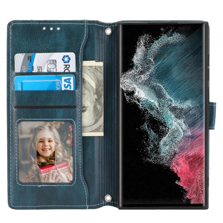 For Samsung Galaxy S26 Ultra 5G Oil Skin Zipper Wallet Leather Phone Case