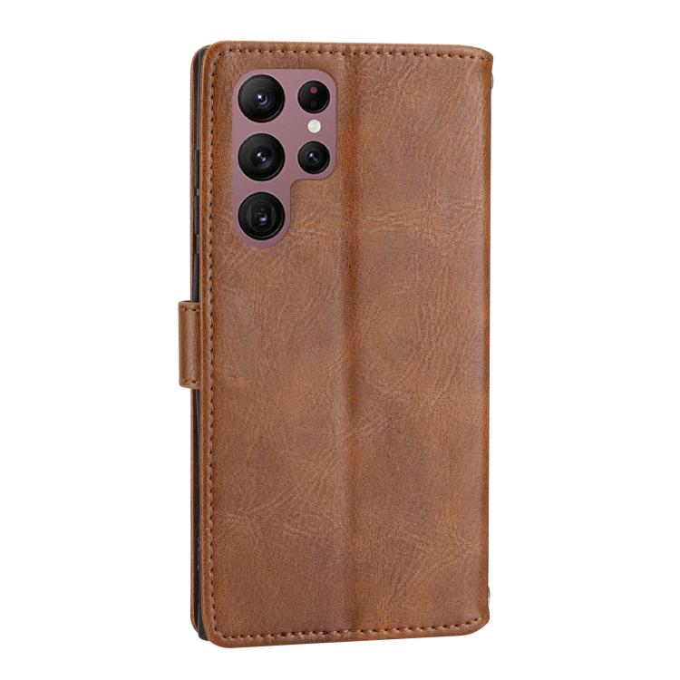 For Samsung Galaxy S26 Ultra 5G Oil Skin Zipper Wallet Leather Phone Case