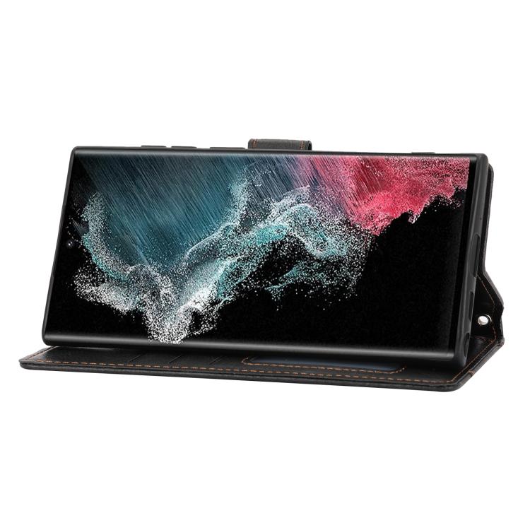 For Samsung Galaxy S26 Ultra 5G Oil Skin Zipper Wallet Leather Phone Case