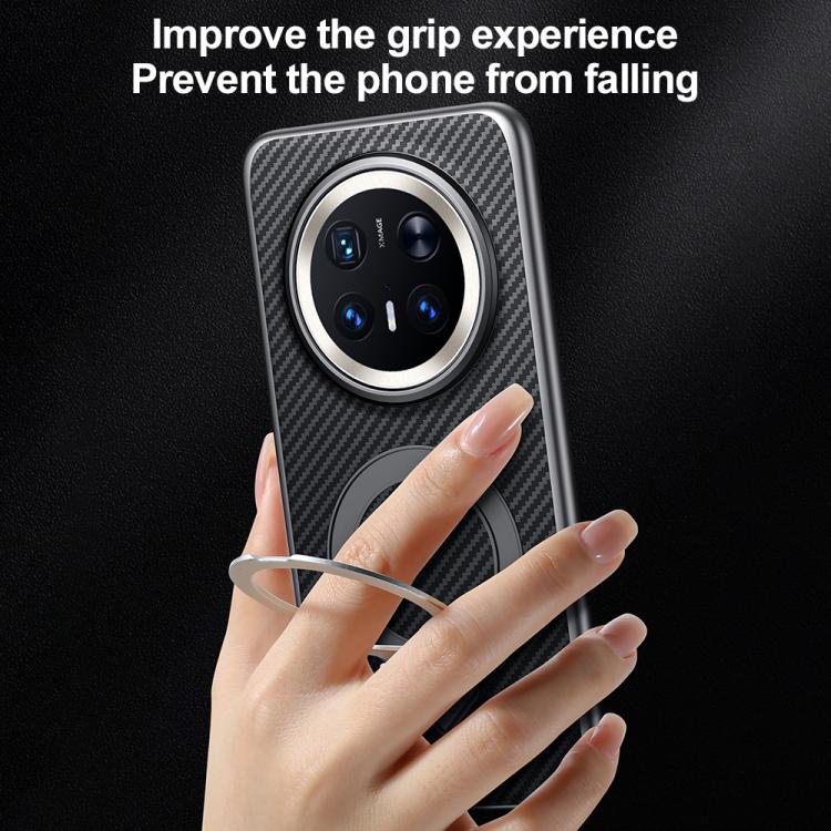 For Huawei Mate 70 SULADA Kevlar Texture MagSafe Magnetic Holder Phone Case