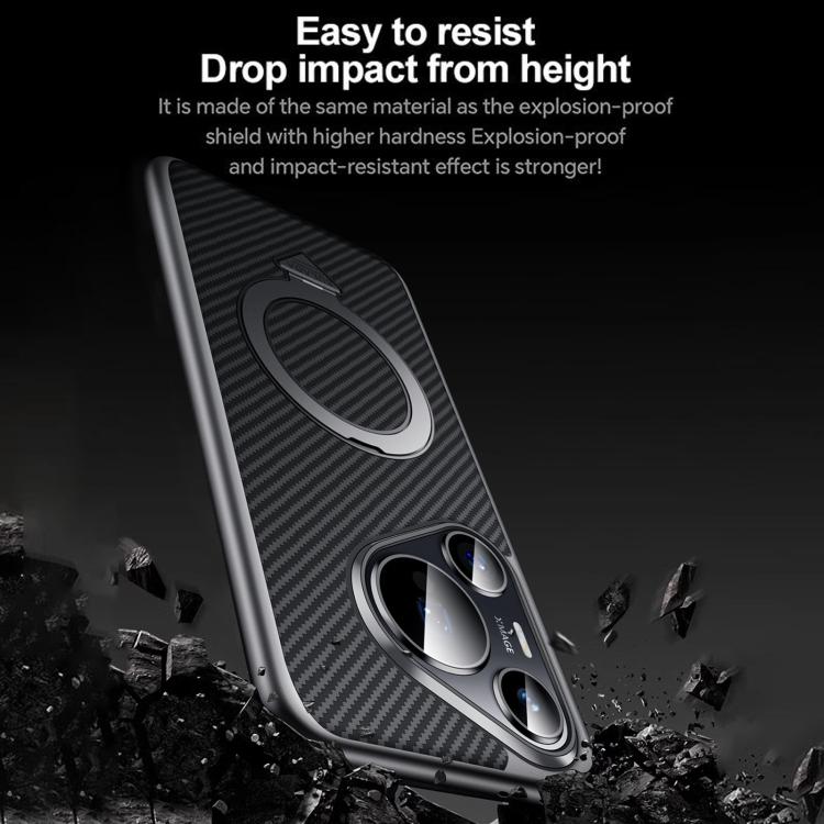 For Huawei Pura 70 Pro SULADA Kevlar Texture MagSafe Magnetic Holder Phone Case
