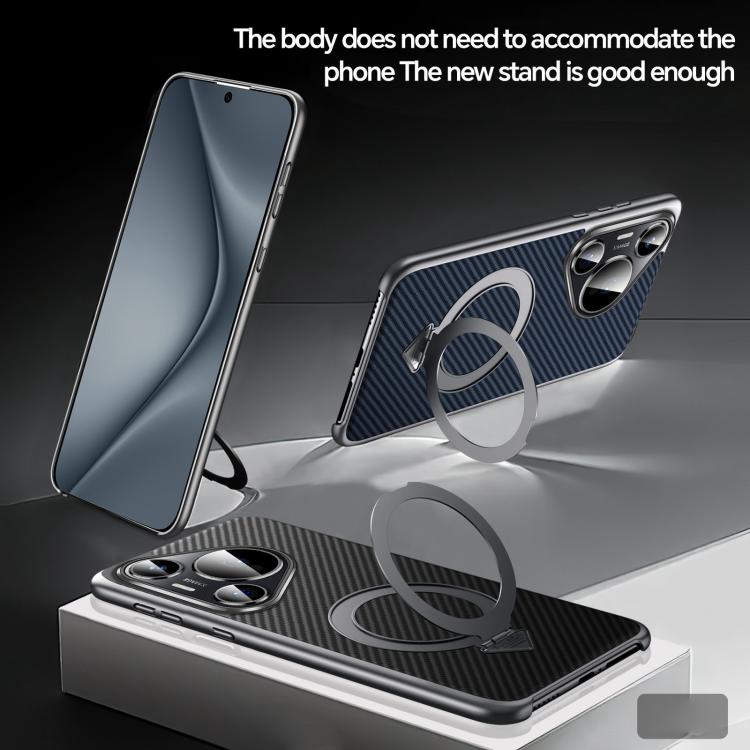 For Huawei Pura 70 SULADA Kevlar Texture MagSafe Magnetic Holder Phone Case