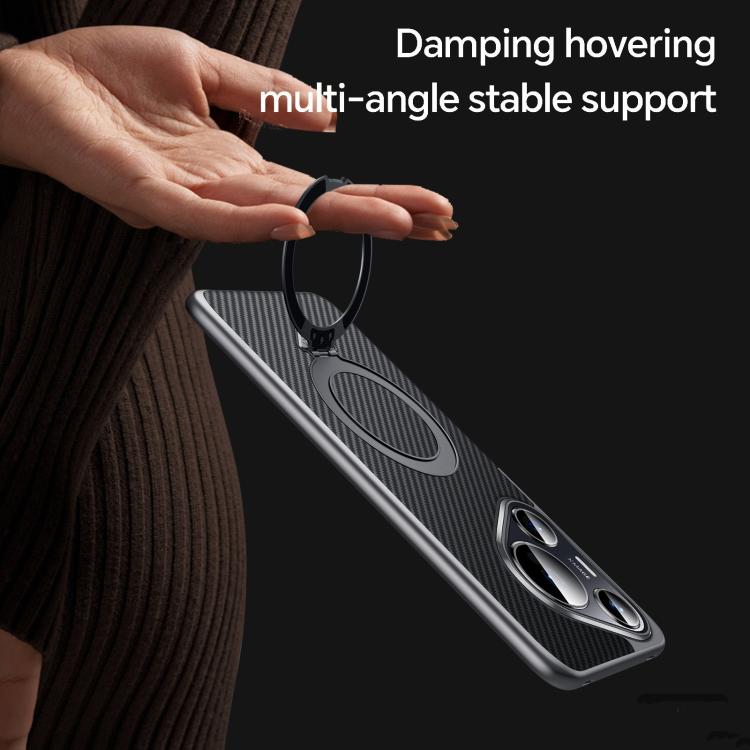 For Huawei Pura 70 SULADA Kevlar Texture MagSafe Magnetic Holder Phone Case