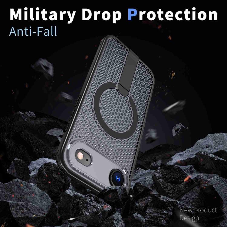 For iPhone Air Honeycomb Cooling MagSafe Holder Phone Case