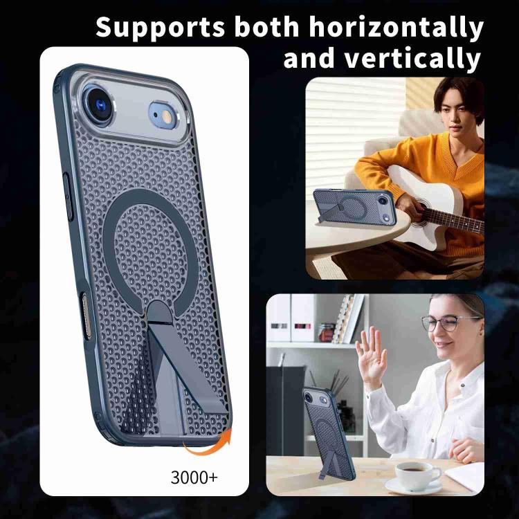 For iPhone Air Honeycomb Cooling MagSafe Holder Phone Case