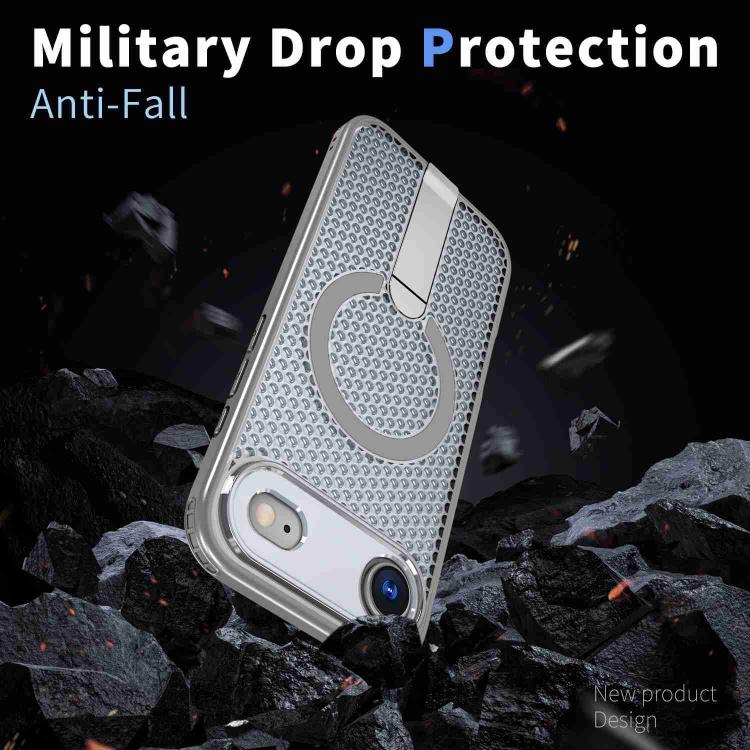 For iPhone Air Honeycomb Cooling MagSafe Holder Phone Case