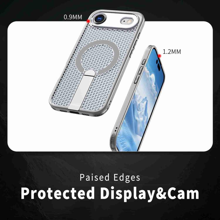 For iPhone Air Honeycomb Cooling MagSafe Holder Phone Case