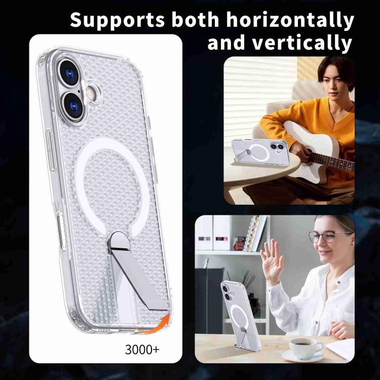 For iPhone Air Honeycomb Cooling MagSafe Holder Phone Case