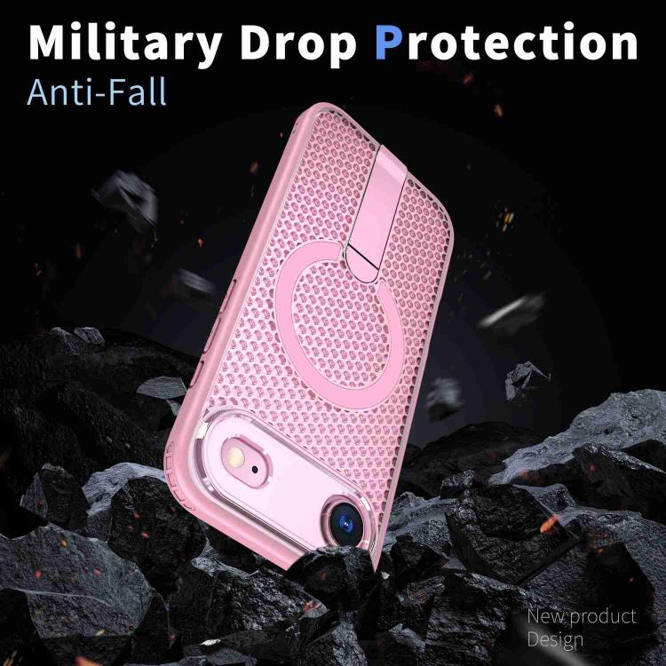 For iPhone Air Honeycomb Cooling MagSafe Holder Phone Case