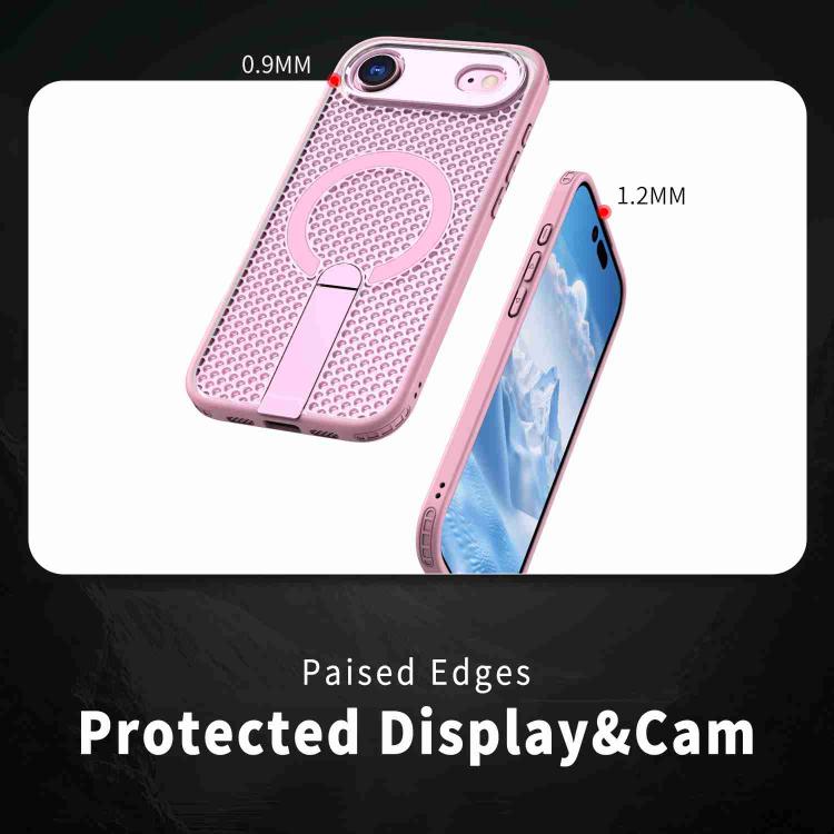 For iPhone Air Honeycomb Cooling MagSafe Holder Phone Case