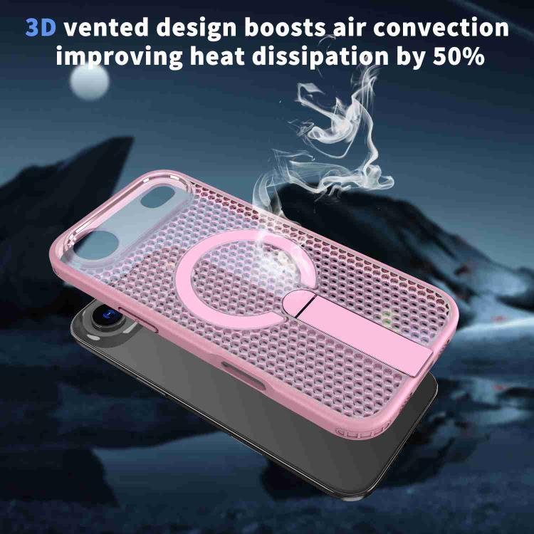 For iPhone Air Honeycomb Cooling MagSafe Holder Phone Case
