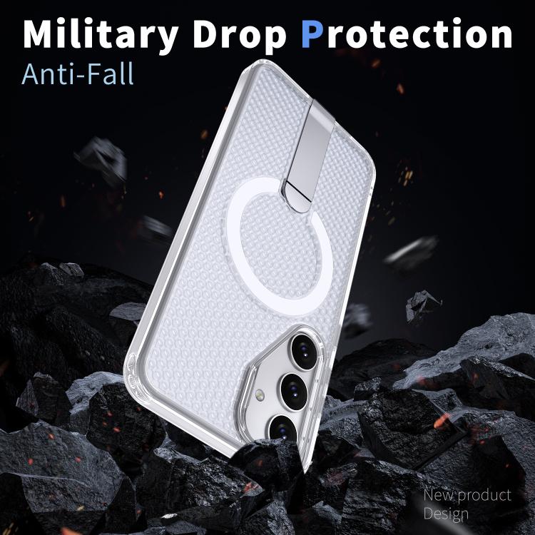 For Samsung Galaxy S25 Ultra 5G Honeycomb Cooling MagSafe Holder Phone Case