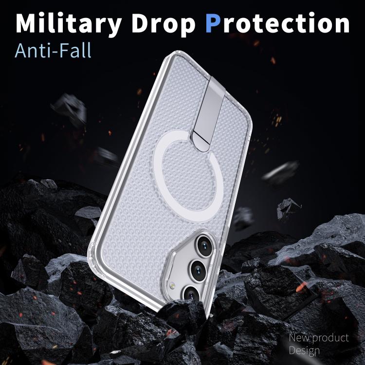 For Samsung Galaxy S23+ 5G Honeycomb Cooling MagSafe Holder Phone Case